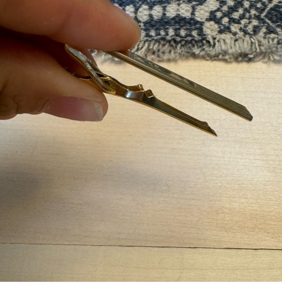 Vintage Gold Tone Tie Bar Retro Style - Picture 5 of 8